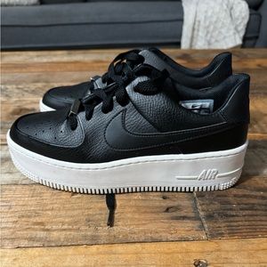 Platform Leather Nike Air Force One
